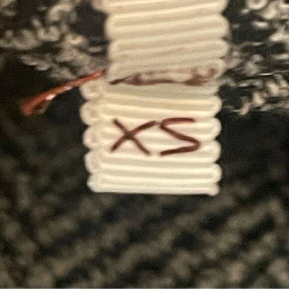 Willow & Clay Black Gray Herringbone Long Oversized Academia Jacket Size XS - Picture 9 of 13